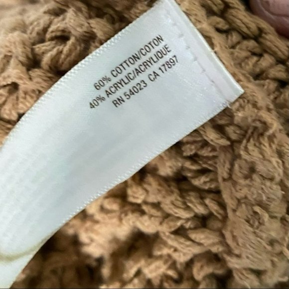 Old Navy XL tan Boho loose knit V-neck sweater - Picture 6 of 6